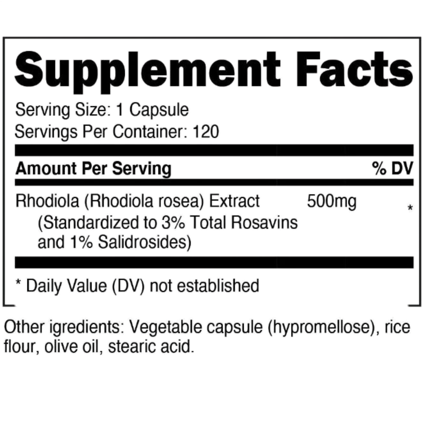 RHODIOLA ROSEA para 4 meses
