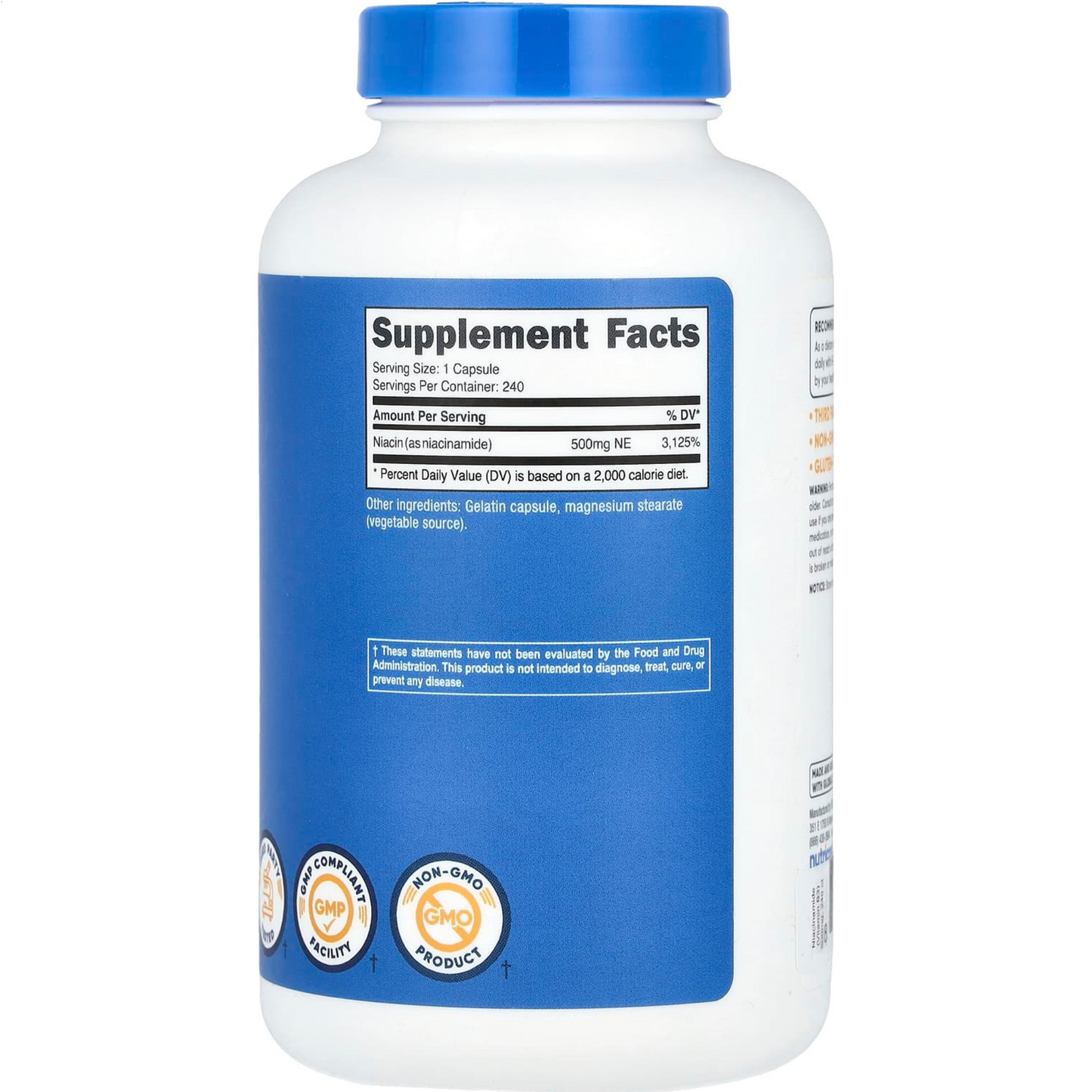 NIACINAMIDA VITAMINA B3 para 8 meses