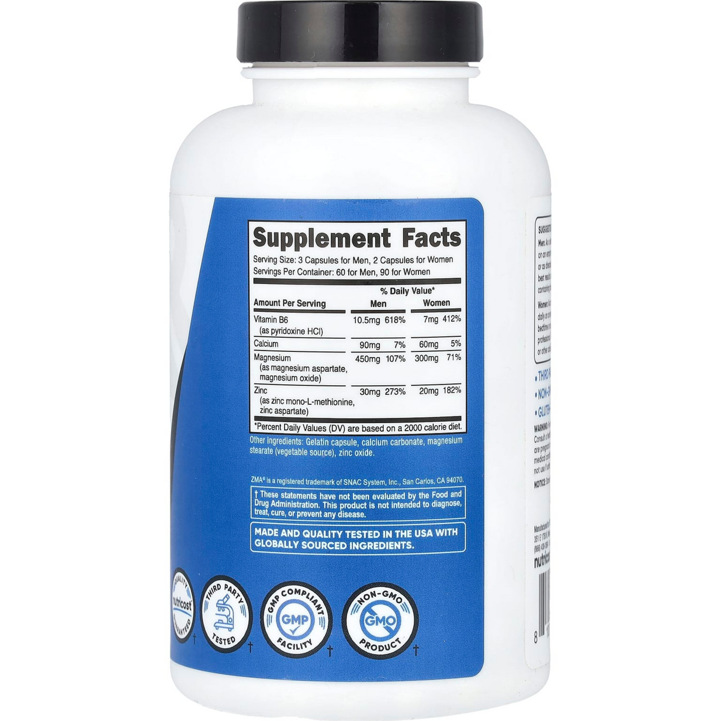 ZMA ANABOLIC MINERAL SUPPORT para 2 meses