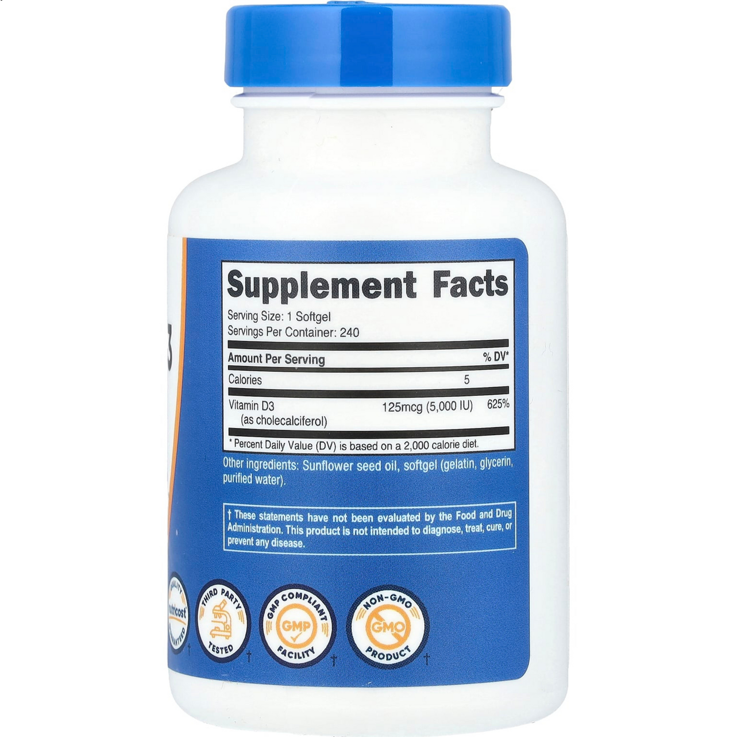 VITAMINA (D3) 5000 iu para 8 meses