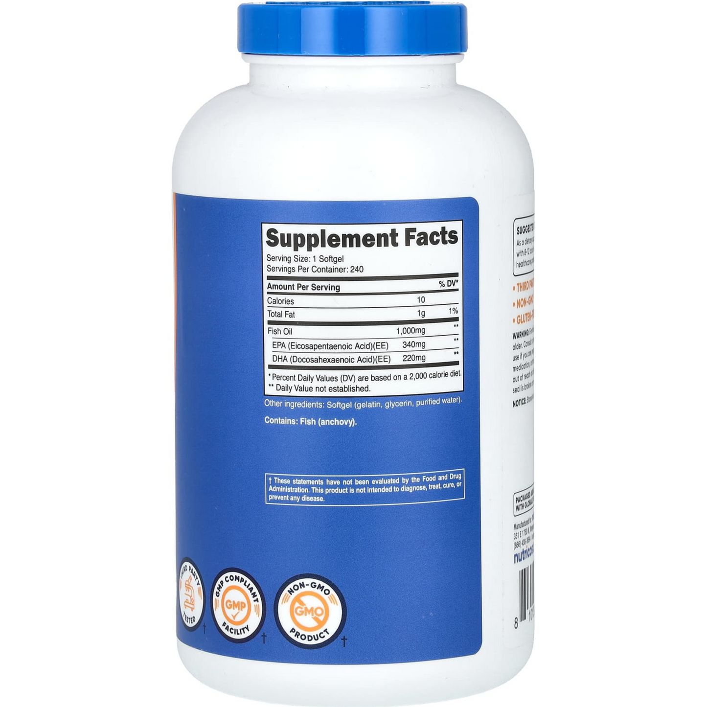 FISH OIL ACEITE DE PESCADO para 8 meses