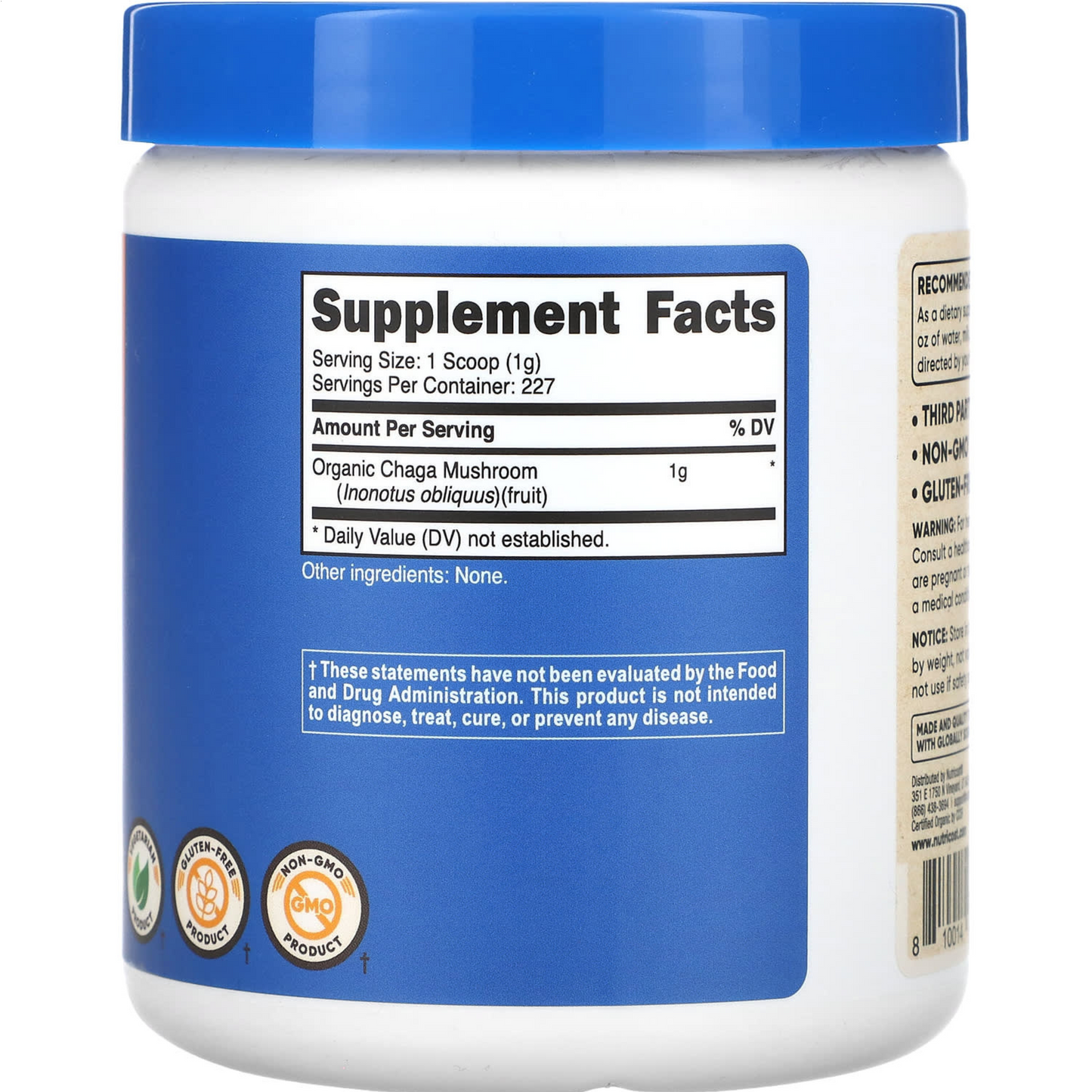 CHAGA MUSHROOM POLVO para 7 meses