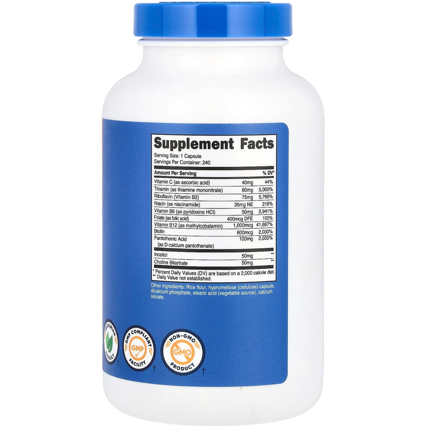 VITAMINA (B) COMPLEX 240 capsulas para 8 meses