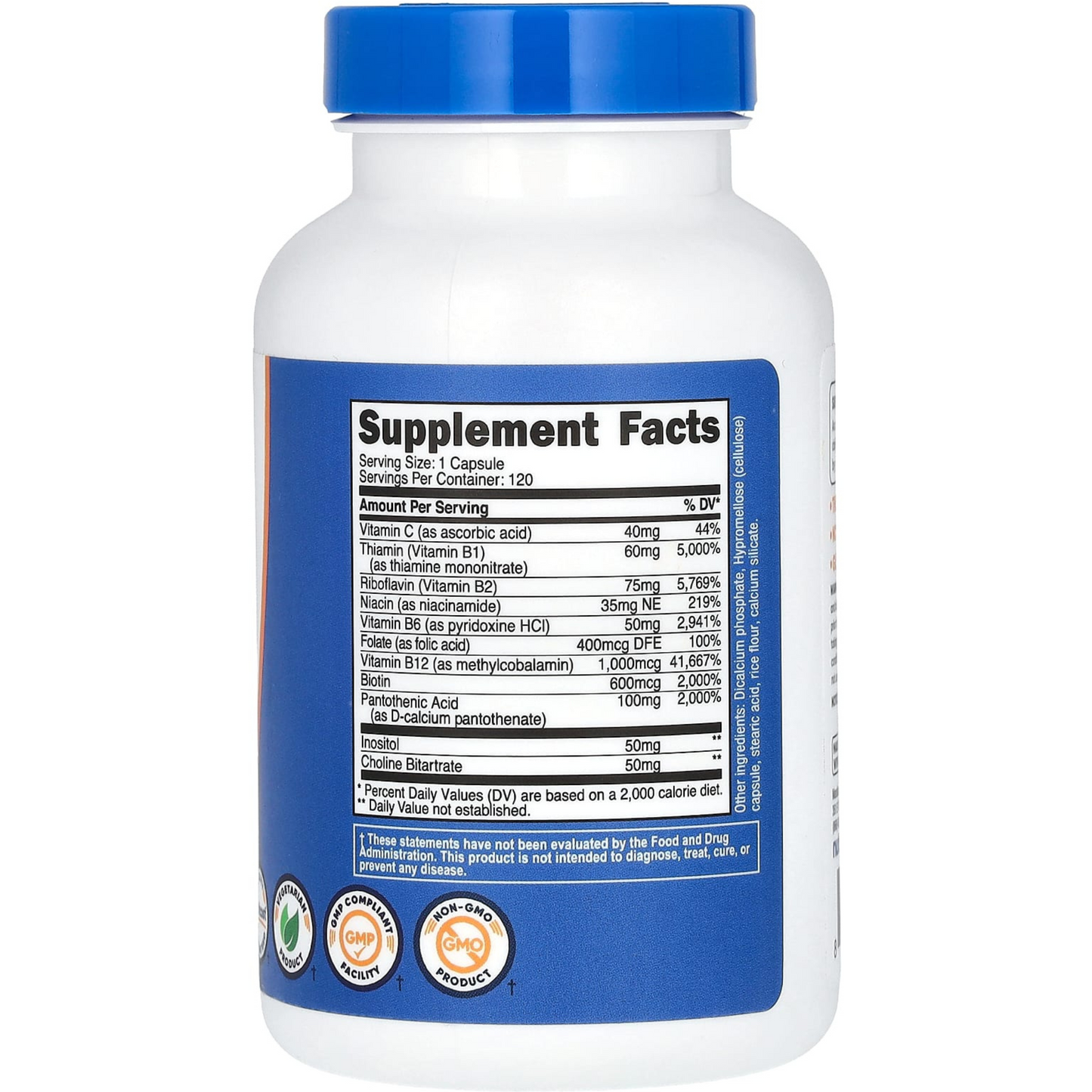 VITAMINA (B) COMPLEX 120 capsulas para 4 meses
