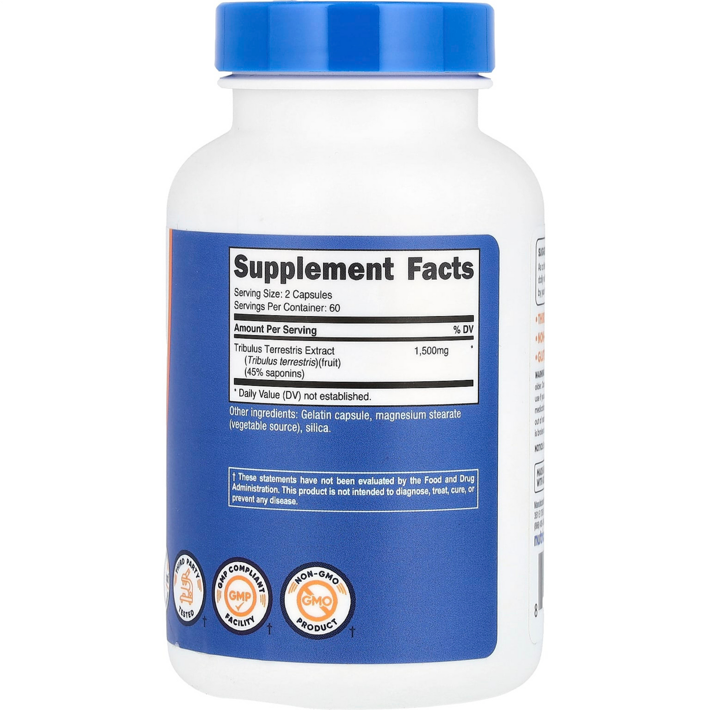 TRIBULUS TERRESTRIS 12O capsulas para 2 meses