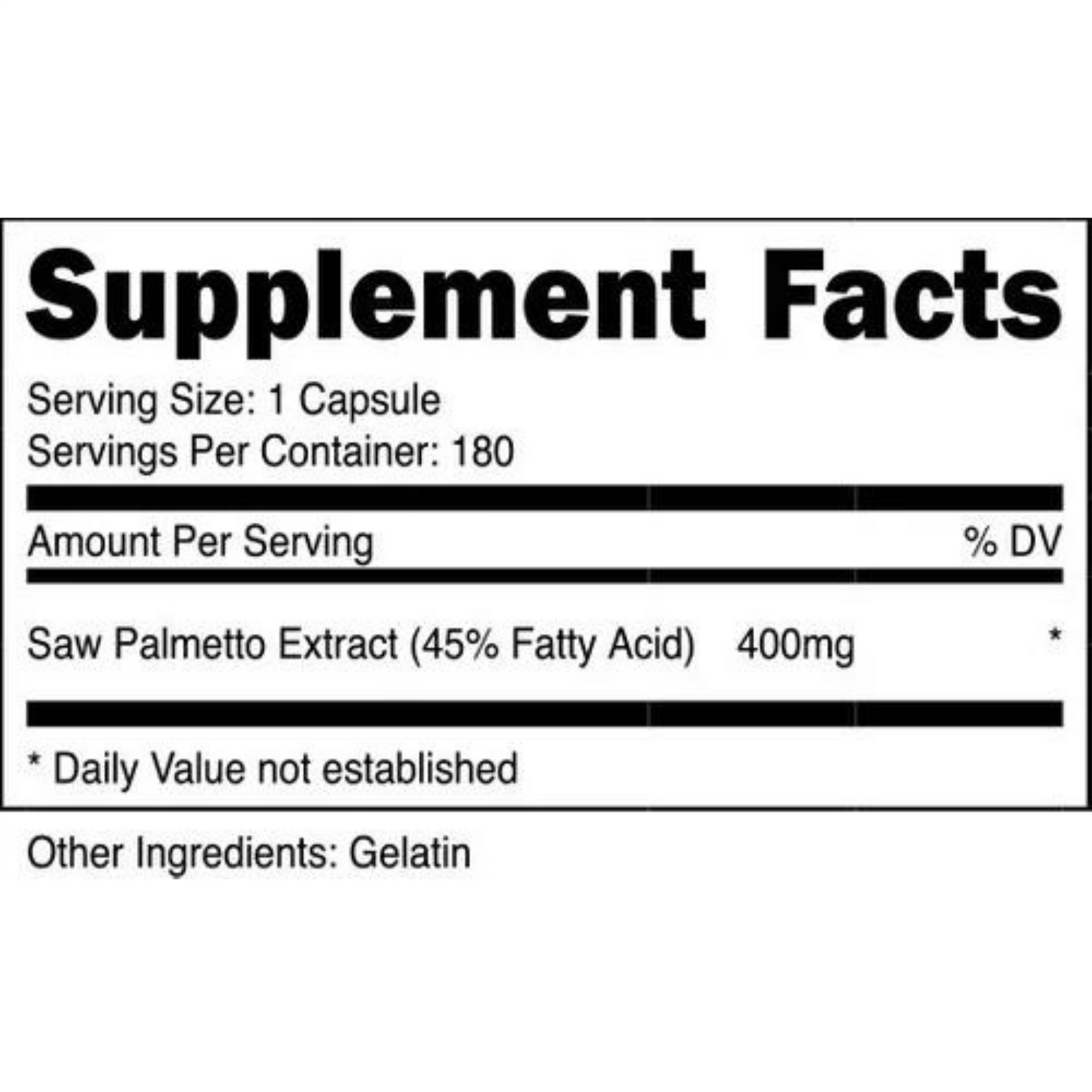 SAW PALMETTO 400 mg para 6 meses