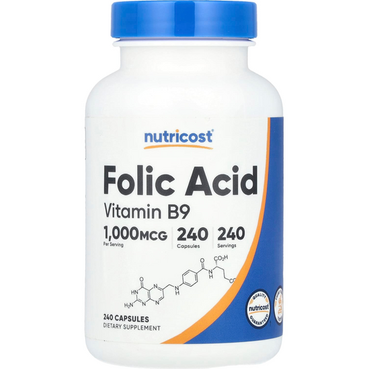 ACIDO FOLICO VITAMINA B9 para 8 meses