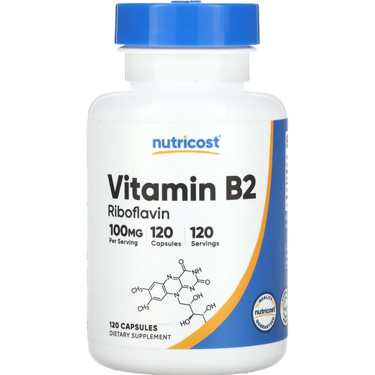 VITAMINA (B2) RIBOFLAVINA 100 mg para 4 meses