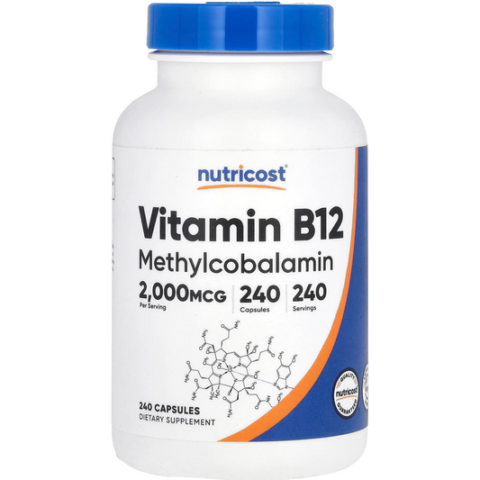 VITAMINA (B12) METILCOBALAMINA 2000 mcg para 8 meses
