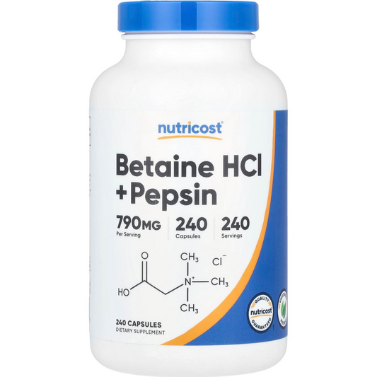 BETAINA + PEPSINA HCL 8 meses